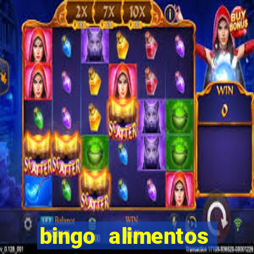 bingo alimentos para imprimir